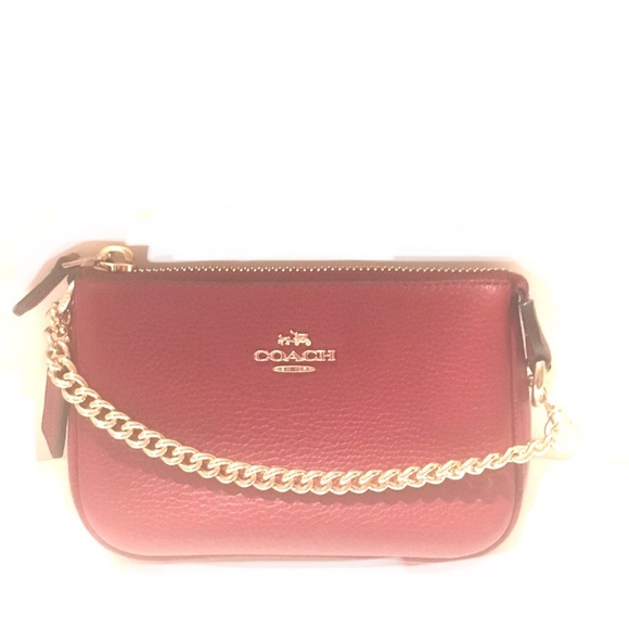 Coach Nolita 19 Wristlet Metallic Pebble Leather. - Picture 4 of 8